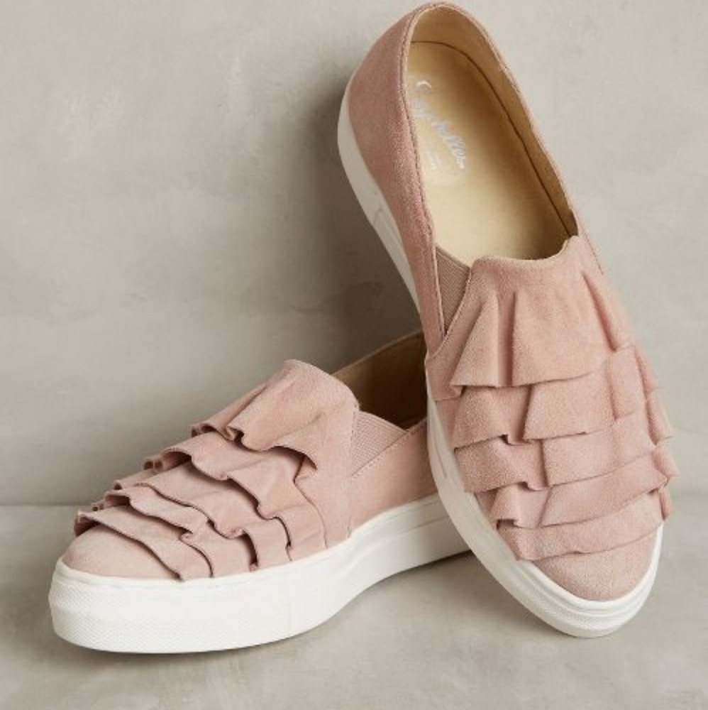 Seychelles Quake Ruffle Leather Sneakers